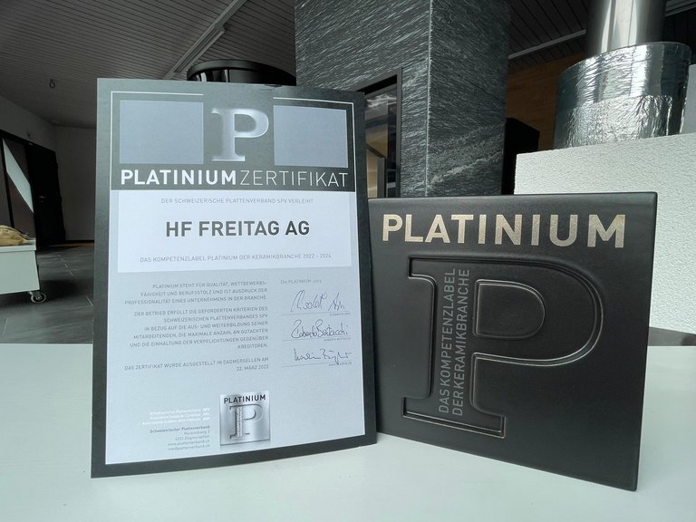 hf Freitag - Re-Zertifizierung Platinium Schweizerischer Plattenverband
