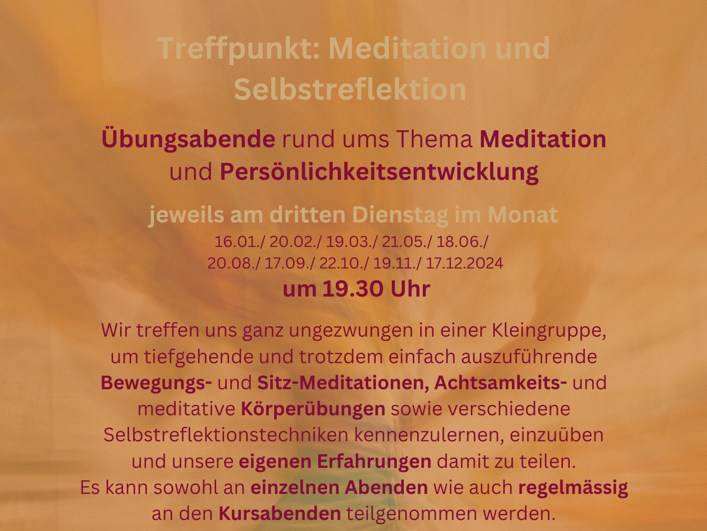 Treffpunkt: Meditation und Selbstreflektion-1
