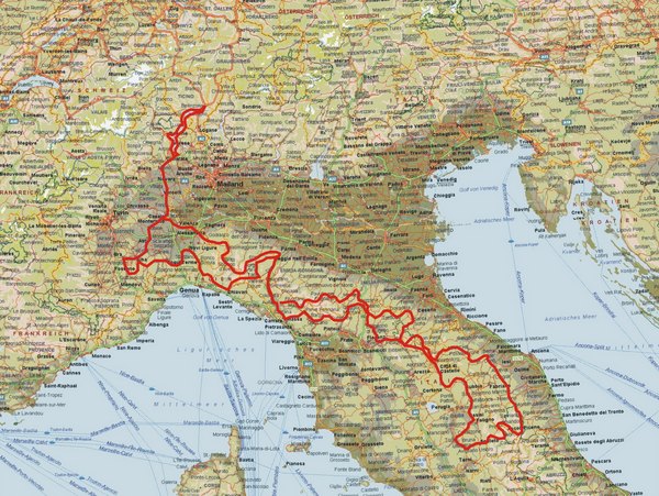 Geführte Motorradreisen in Italien