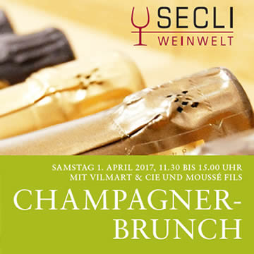 Champagner-Brunch Samstag bei Secli Weinwelt Buchs