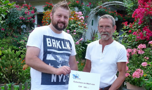 Gewinner Melch Röthlin, Mels und Fredy Kyburz, Kyburz Gartengestaltung GmbH